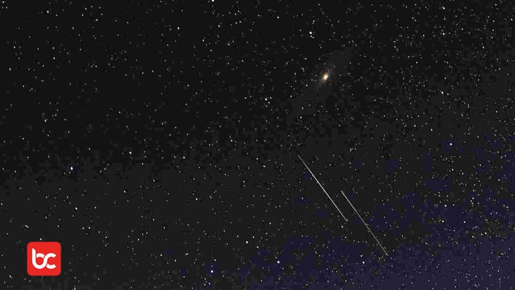 hujan meteor yang terjadi di Bumi