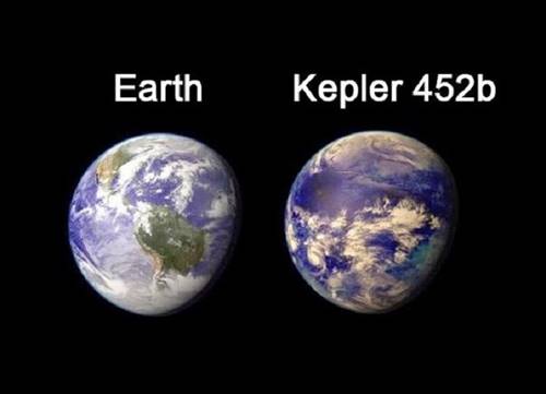 planet kepler 452b dibandingkan dengan Bumi