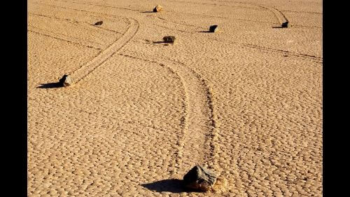 “Sailing stones", California!. Fenomena alam langka