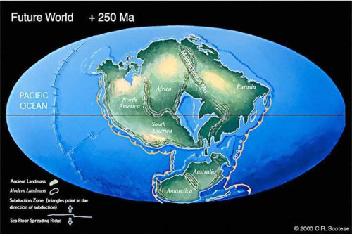 Peta Pangaea Ultima. (Scotese)