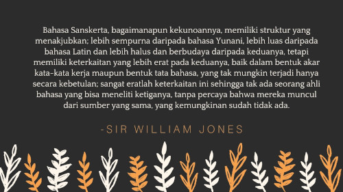 Bahasa sansekerta sir william jones