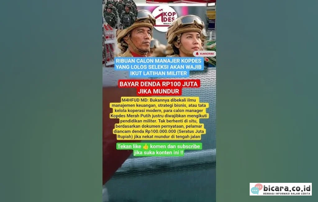 calon manajer Kopdes Merah Putih