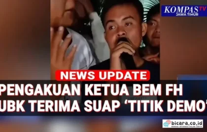 Ketua BEM UBK Suap