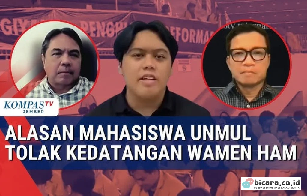 Mahasiswa Tolak Wamen HAM