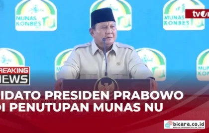 Pidato Prabowo Munas NU