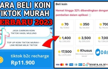 cara beli koin TikTok
