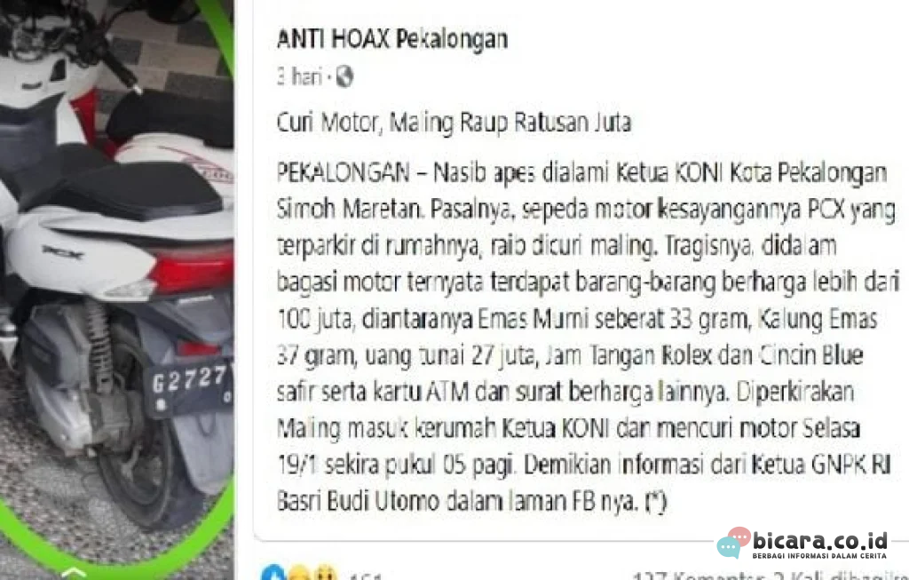 curi motor PCX