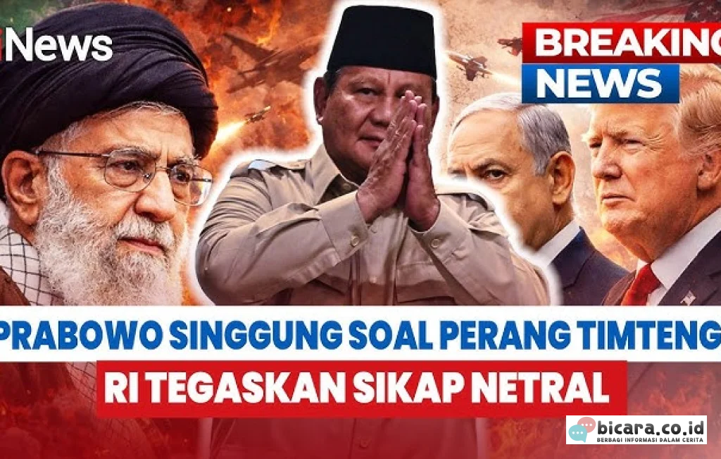 Prabowo soal Perang Timur Tengah