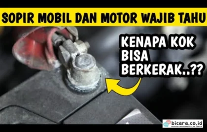 terminal aki mobil berkarat