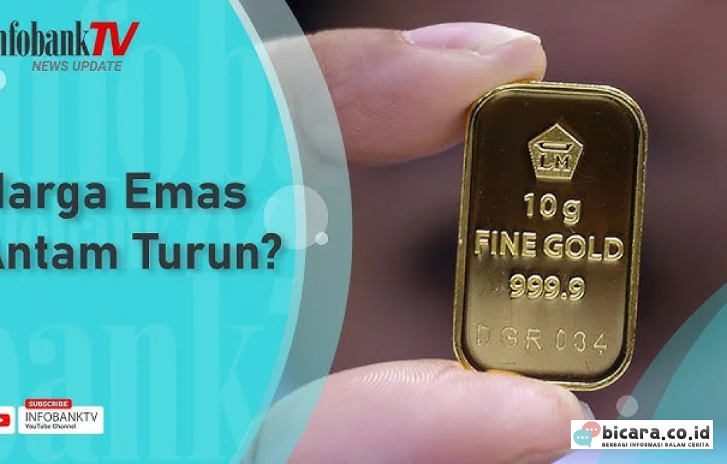 Harga Emas Antam Turun