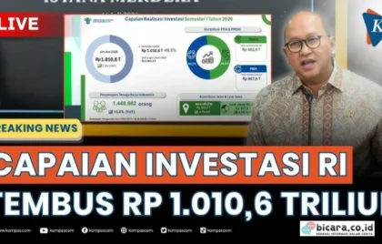 Investasi RI Tembus Rp 1.010 T