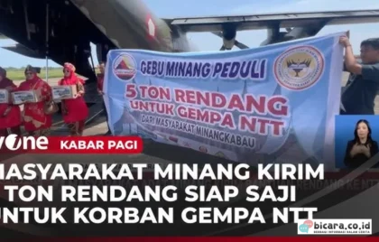 Rendang untuk Korban Gempa